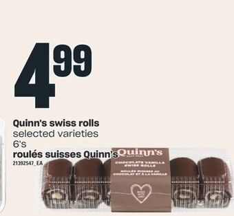 Independent City Market Quinn's swiss rolls, 6's offer