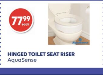 Wellwise by Shoppers Hinged toilet seat riser aquasense offer