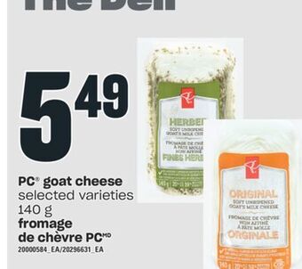 Independent City Market Pc® goat cheese, 140 g offer