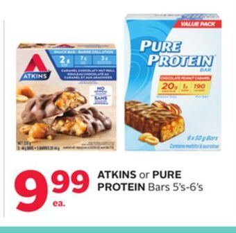 Rexall Atkins or pure protein bars offer