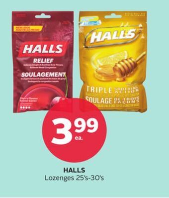 Rexall Halls lozenges offer