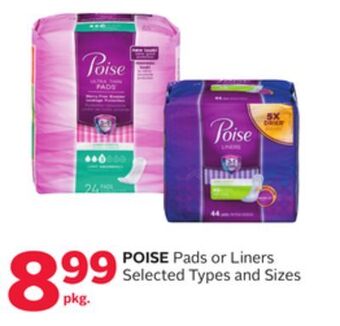 Rexall Poise pads or liners offer
