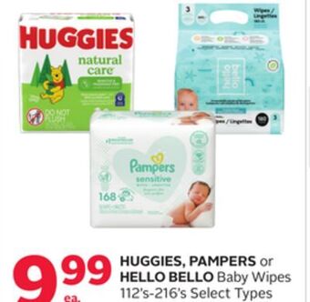 Rexall Huggies, pampers or hello bello baby wipes offer