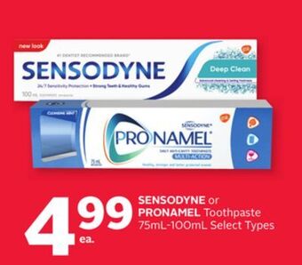 Rexall Sensodyne or pronamel toothpaste offer