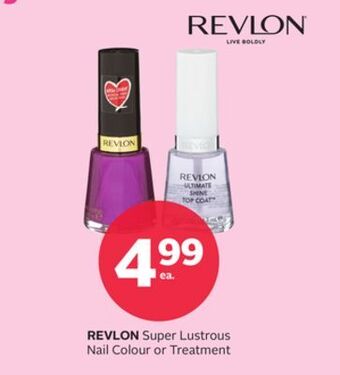 Rexall Revlon super lustrous nail colour or treatment offer