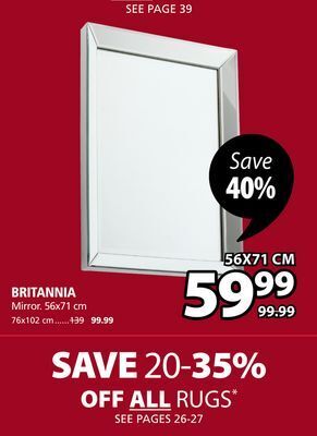 JYSK Britannia mirror offer
