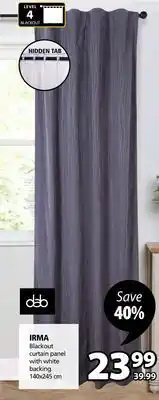 JYSK Dab irma blackout curtain panel offer
