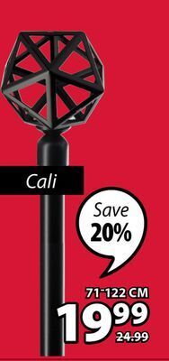 JYSK Cali single curtain rod kit offer