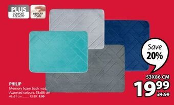 JYSK Philip memory foam bath mat offer