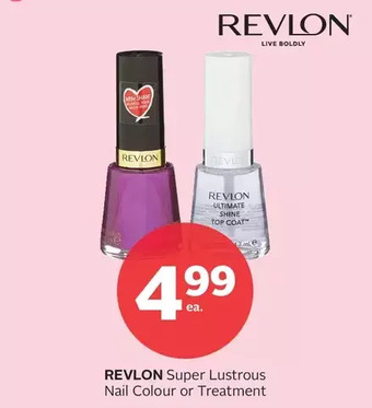 Rexall Revlon super lustrous nail colour or treatment offer