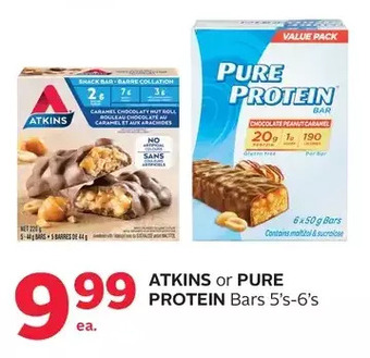 Rexall Atkins or pure protein bars offer