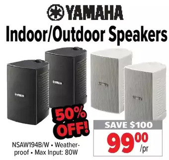 2001 Audio Video Yamaha indoor/outdoor speakers offer