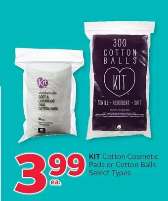 Rexall Kit cotton cosmetic pads or cotton balls offer