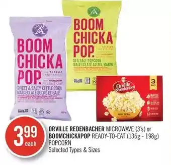Shoppers Drug Mart Orville redenbacher microwave or boomchickapop ready-to-eat popcorn offer