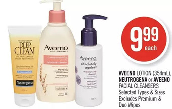 Shoppers Drug Mart Aveeno lotion, neutrogena or aveeno facial cleansers offer