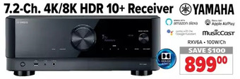 2001 Audio Video Yamaha 7.2-ch. 4k/8k hdr 10+ receiver offer