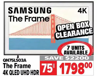 2001 Audio Video Samsung the frame 4k qled uhd hdr offer