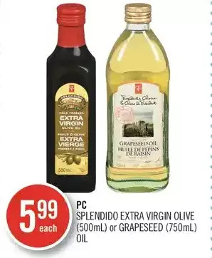 Shoppers Drug Mart Pc splendido extra virgin olive or grapeseed oil offer