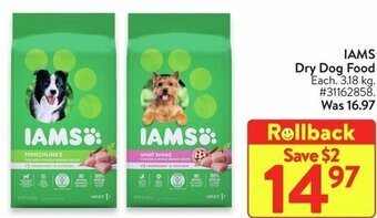 Walmart IAMS Dry Dog Food offer