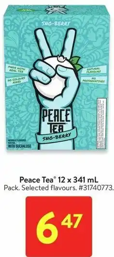 Walmart Peace Tea 12 x 341 ml offer