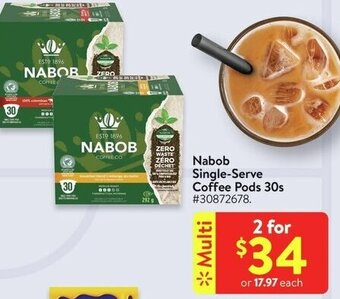 Walmart Nabob Single-Serve Coffee Pods 30s offer