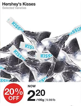 Bulk Barn Hershey's kisses offer