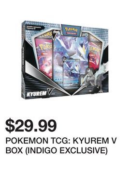 Chapters Indigo Pokemon tcg: kyurem v box (indigo exclusive) offer