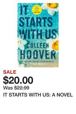 Chapters Indigo It starts with us: a novel offer
