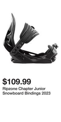 Sport Chek Ripzone chapter junior snowboard bindings 2023 offer