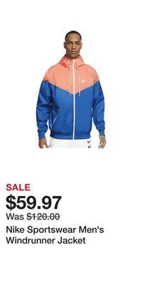 Sport Chek Nike sportswear men's windrunner jacket offer