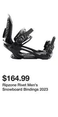 Sport Chek Ripzone rivet men's snowboard bindings 2023 offer