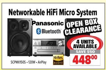 2001 Audio Video Panasonic networkable hifi micro system offer