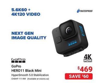 Visions Electronics Gopro hero11 black mini offer