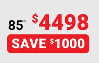Visions Electronics Samsung the frame native 120hz panel 85" tv offer