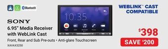 Visions Electronics Sony 6.95" media receiver with weblink cast offer