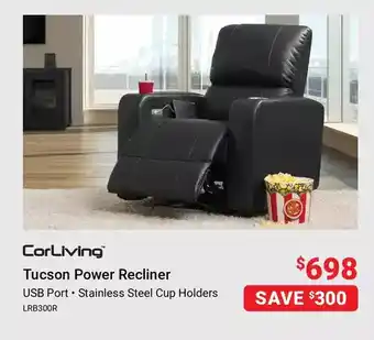 Visions Electronics Corliving tuscon power recliner offer