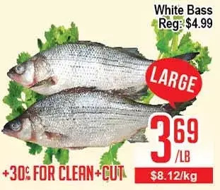 Skyland Foodmart White bass offer