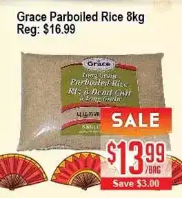 Skyland Foodmart Grace parboiled rice 8kg offer
