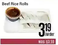 Nations Fresh Foods Beef rice rolls offer