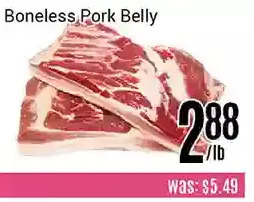 Nations Fresh Foods Boneless pork belly offer