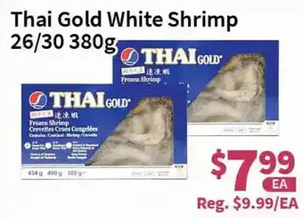 Blue Sky Supermarket Thai gold white shrimp offer