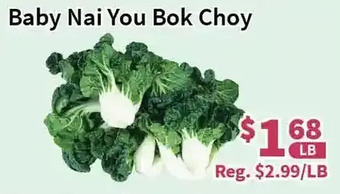 Blue Sky Supermarket Baby nai you bok choy offer