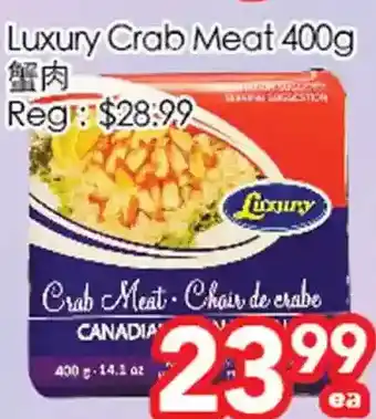 Superking Supermarket Luxury crab meat offer