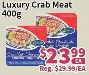 Blue Sky Supermarket Luxury crab meat offer