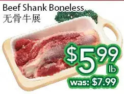 Ample Food Market Beef shank boneless offer