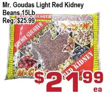 Top Food Supermarket Mr. goudas light red kidney beans offer