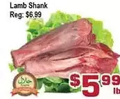 Top Food Supermarket Lamb shank offer