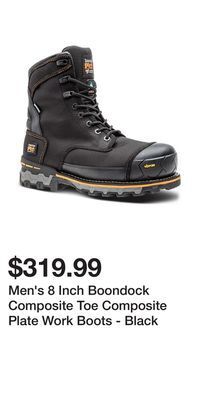 Mark's Men's 8 inch boondock composite toe composite plate work boots - black offer
