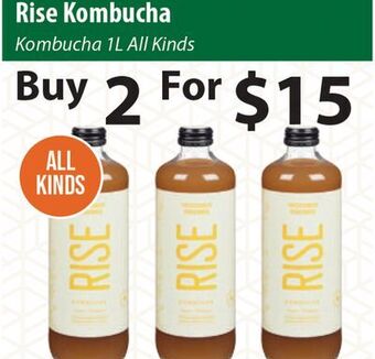 Healthy Planet Rise kombucha offer