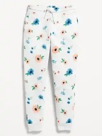 Old Navy Printed vintage high-waisted jogger sweatpants for girls offer
